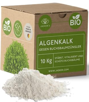 Algenkalk für Buchsbäume 10 Kg – Algenkalk gegen Buchsbaumzünsler - 100% natürliche Widerstandskraft und Regeneration für anfällige Buchsbäume - Buchsbaumdünger und Spritzmittel