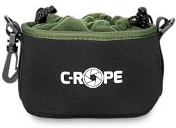 C-Rope Kamerabeutel aus Neopren, Neopren-Beutel mit Fleece-Fütterung, wasserabweisend, Kamerazubehör - Größe L