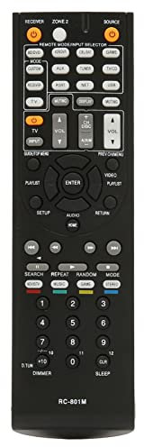 Fictory Télécommande récepteur AV, large compatibilité avec les modèles Onkyo, installation facile, matériau ABS durable, touches sensibles pour un fonctionnement sans effort