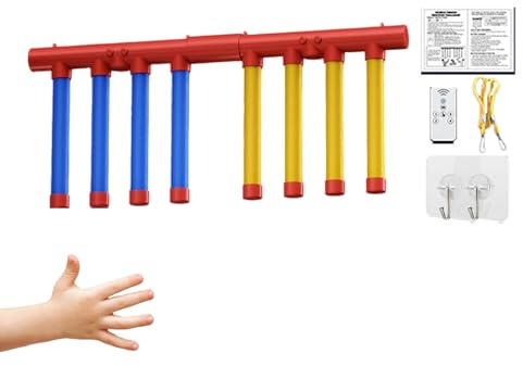 Giocattolo per l'allenamento dei riflessi della coordinazione occhio-mano, Gioco di cattura dei bastoncini, Gioco di con bastoncini riflettenti per di famiglia Bambini