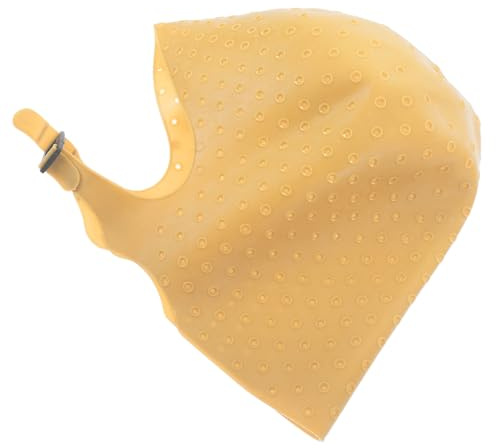 PACKOVE Gorro de Silicona para Mechas Dorado Profesional, Tapa Ajustable para Teñir Cabello, Resistente y Reutilizable, Accesorio Esencial para Tintes y Reflejos en Peluquería y Uso