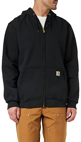 Carhartt K122 Sweatshirt à capuche avec fermeture Éclair avant , noir , M