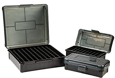 Frankford Arsenal Hinge-Top Ammo Box #512 with True Mechanical Hinge for Ammunition Storage and Organization, Holds 50 Rounds
