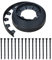 Aedcbaide Flexible Lawn Edging Border, Plastic Garden Edging Border Plastic Grass Edging Metal Lawn Edging with 15 Strong Securing Pegs for Outdoor Garden Flower Beds Pavement Design (5M /16.4Ft)