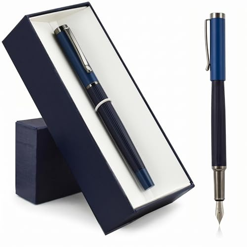 Stylo plume personnalisé avec nom sur le stylo – Coffret cadeau souvenir avec boîte à stylo,gravées n'importe quel message sur les stylos, , fête des pères, remise de diplôme, cadeau de mariage