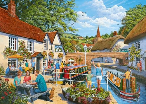 Ravensburger Waterside Tavern 1000 Piece Jigsaw Puzzles for Adults and Kids Age 12 Years Up