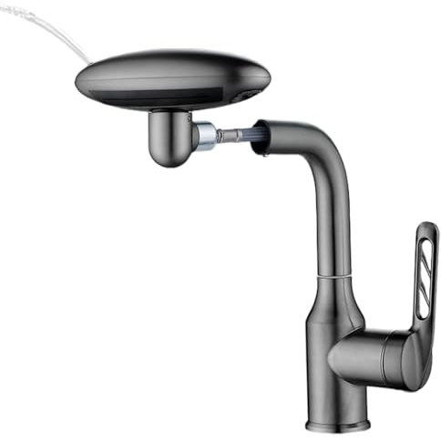 Küchenspüle-Armaturen – Feder-Küchenspüle Mischbatterie | Einhandarmatur | Wasserhahn | Einhandgriff für Badezimmer – 4 Modi Design Sanitär-Hardware mit 360 Grad drehbarem Auslauf für