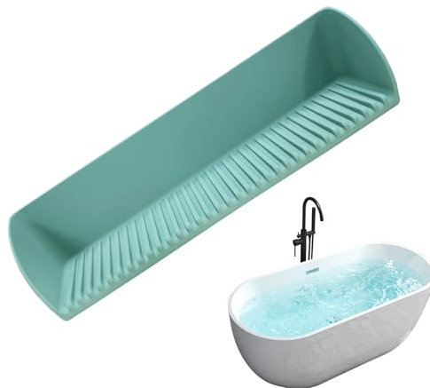 Bath Tub Water Guard,Silicone Bathtub Edge Water Guard | Space-Saving Waterproof Bathroom Accessories with Strong Suction Cups for Shampoo Toys Brush