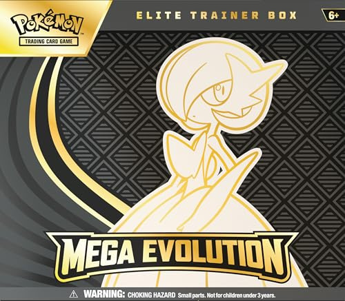 Pokémon TCG: Mega Evolution Elite Trainer Box – Gardevoir (1 Full-Art Promo Card, 9 Booster Packs & Premium Accessories)