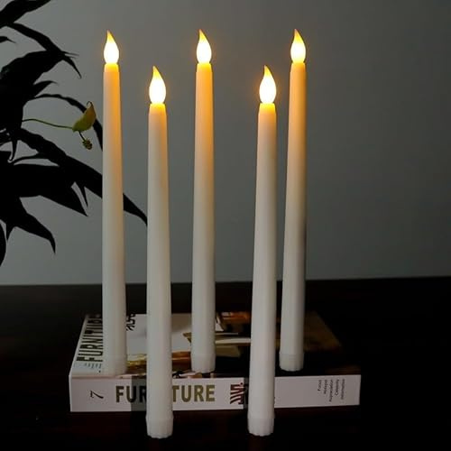 6 Velas LED de Té sin Llama con Efecto Llama y Luz Cálida Funcionan a Pilas para Decoración del Hogar Mesa Navidad Fiestas Halloween San Valentín Pascua Día de la Madre para Primavera Verano Vintage