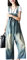 Youlee Women's Summer Wide Leg Pants Denim Dungarees Jumpsuit Pants Style 1 Blue