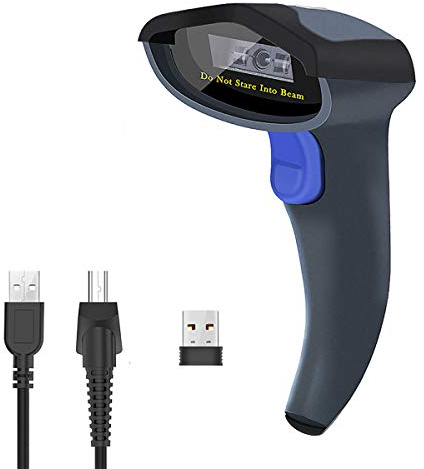 NETUM 2.4GHz CCD Barcode Scanner Wireless | kabelloser CCD Handscanner/Handheld Lesegerät USB | präzises und schnelles Lesen | kabellos oder kabelgebunden für mobile Zahlung Computer Bildschirm NT-W6