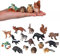FLORMOON Flomoon Figuras de Pequeños Animales para Niños, 16 Figuras realistas de Animales del Bosque para bebés, Figuras de Criaturas de Madera, Juguetes educativos, Regalo para decoración de Pastel