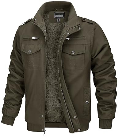 MAGCOMSEN Vinterjacka, herrjacka, vinter, varm, bomberjacka, fodrad