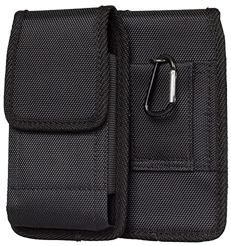AQ Mobile Custodia Verticale con Passante per Cintura, Taglia XXL, Dimensione interiore 17 x 8 x 1.1 cm, Tessuto, per Cellulare/Smartphone