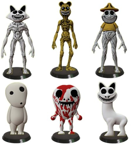 Tongyundacheng Lot de 6 figurines Zoonomalie de dessin animé animé Action Figurines Zoonomaly Horreur Jeu de figurines Modèle de collection Statue Ornements 13 cm