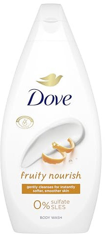 Dove Fruity Nourish Body Wash Body Cleanser Shower Gel With Plant-Based Moisturisers For Softer, Smoother Skin After One Shower 450 Ml