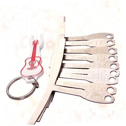 Toyvian 9piezas Herramientas Cuidado Guitarra Medidor De Radio Para Diapasón Medidor De Radio Para Puente De Guitarra Para Luthier Instrumento Estudio o Taller