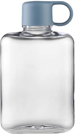 Tasca a bottiglia d'acqua piatta - Bottiglia da viaggio portatile Donne, contenitore per bere dimensioni della borsetta per il design a bottiglia tritanna leggera, bottiglia riutilizzabile con tappo a