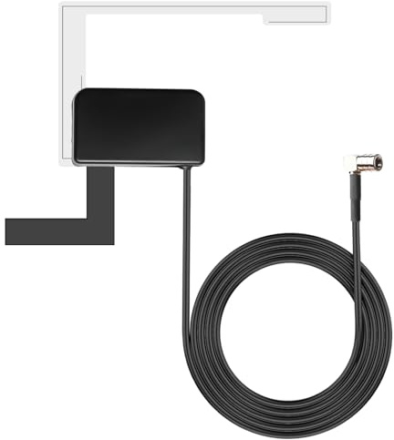 Behogan DAB-antenn bil: DAB antenn SMB med 3 meter kabel och glashållare, DAB Plus-antenn, DAB skivantenn, för Blaupunkt Pioneer AN-DAB1 Clarion Kenwood Alpine JVC