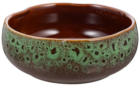Hohopeti Vaso Idroponico in Ceramica per Narcisi e Ninfee Ciotola per Piantare senza Fori Decorazione da Interno ed Esterno Fioriera Rotonda per Giardinaggio e Decorazione Casa