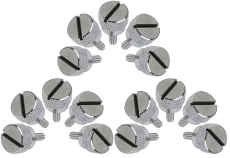 SOLUSTRE 15 Pezzi Viti di Bloccaggio per Piedini Macchina da Cucire in Acciaio Argento per Progetti di Cucito e Quilting Stabilità e Precisione