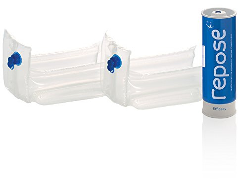 Repose - Protector de pies para aliviar la presión con bomba manual - Cojín de presión inflable para pies y talones - Clínicamente probado para prevenir y aliviar las úlceras de presión en los pies -