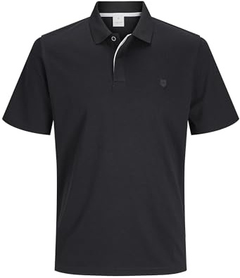 Polo Jack&Jones Hombre XL Negro 12136516 JJEBASIC Polo SS Noos Black/Slim FIT