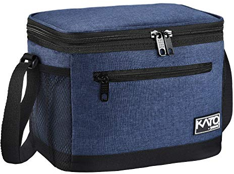 Kato Tirrinia Faltbar Klein Kühltasche 8L(15 Dosen), Arbeit Lunchtasche Isoliertasche für Unterwegs Auto Picknick Strand, Mini Essen Thermotasche Lunchbag Lunchbox Tasche für Herren Damen Kinder,