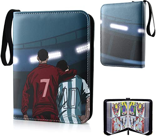 AllLeeGay Trading Card Album for Football Football Trading Card Binder Card Holder Album Trading Card Game Collection with 60 Removable Sleeves 480 Pockets football Card Book (A) AllLeeGay-kace-0001