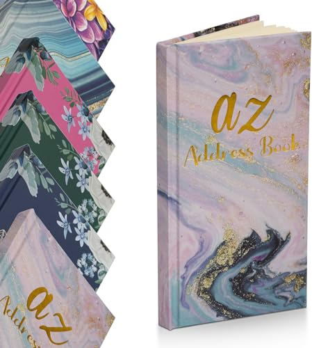 Telephone Address Book A-Z Index Hard Back Cover Slim