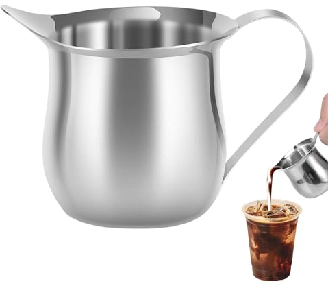 90ml Acier Inoxydable Pot à Lait Pichets de Belle Lait Pichet pour la création Barista Cappuccino Espresso Crème Sauce Café