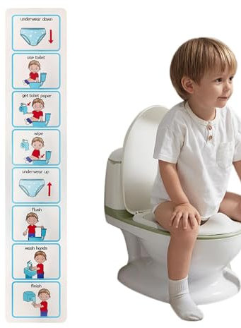 Potty Training Visual Aid | Visual Potty Training Tool Special Education Potty Chart | Kids Toilet Routine Cards For Visual Aid | Step by Step Visual Schedules for Children for Special