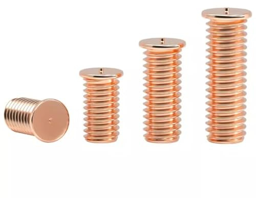 AYYSSM Pernos roscados for soldar for Soldadura por Descarga de Condensador Tornillos por Puntos Clavos revestidos de Cobre(20mm,M3 (50Pcs))