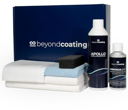 beyondcoating ChronosPro Keramik-Versiegelung Starter Set | Keramikversiegelung Auto für bis zu 5 Jahren Schutz | professioneller Schutz vor Wasser, Schmutz, Kratzern u.v.m. | Langzeitschutz (100 ml)