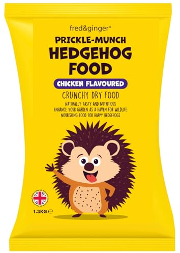 Fred & Ginger Trockenfutter für Igel, 1,3 kg, Huhngeschmack, natürlich schmackhaft und nahrhaft