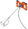 Orange 2600W Concrete Mixer Machine Paddle Mixer, Electric Power Plaster Mixer, 6 Speed Adjustable Paint Mixer, M14 Threaded Rod, 2M Power Cable for Mortar Grouts Paint Cement Plaster Plastering
