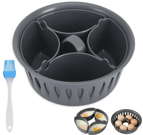 Cuiseur à œufs compatible Accessoire pour cuisson des œufs cuiseur à œufs 2 en 1 Accessoire de cuisson des œufs pour panier de cuisson Thermomix TM5, TM6, TM31