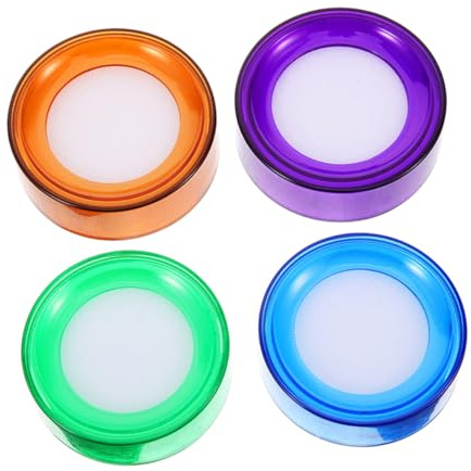 PRETYZOOM 4pcs Finger Wet Sponge Moistener for Financial Operations and Sorting Papers, Plastic Sponge Material, Quickly Moistens Fingers to Enhance Productivity