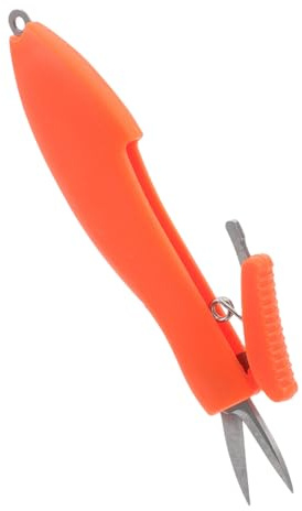 Kichvoe Tijeras de Pesca Plegables Telescópicas de Acero Inoxidable, Cortador Resistente para Líneas y Anzuelos, Herramienta Portátil para Pesca, Camping y Senderismo