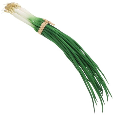 HOODANCOS Cipolle Verdi Finte Realistiche in Schiuma e Plastico per Decorazione Cucina e Oggetti di Scena Fotografici Design Elegante e Atmosfera Vivace
