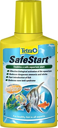 Tetra SafeStart Aquarium Starter - with live nitrifying bacteria, allows the rapid introduction of fish in an aquarium, 50 ml bottle.