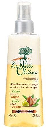 LE PETIT OLIVIER Spray démelant cheveux secs - Huile d'olive. beurre de Karité et argan - 179 g - 150 ml