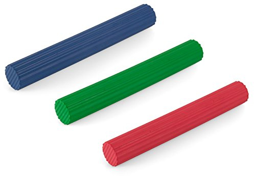 AFH Webshop Flexibler Übungsstab | Biegehantel | Torsion Trainer | Länge: 31 cm | Kräftigung von Hand, Handgelenk, Unterarm und Schulter (3er Spar-Set (leicht, mittel und stark))