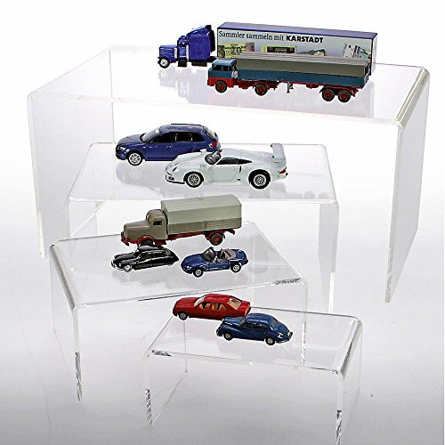 Safe 5290 Präsentations-Brücke aus Acrylglas | für Modelle, Mineralien, Parfüm UVM. | H 62 x B 150 x T 85 mm