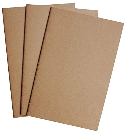 Wanderings Dotted Grid Travelers Notebook Insert/Large Journal Refill | 7 x 10.7 / 18cm x 27cm | 3 Booklets, 180 Blank Pages | Travelers Notebook Refills for Journals, Diaries, Planners