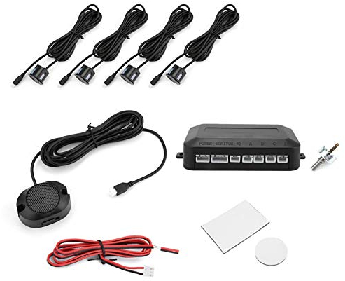 parksensoren hinten Sensor-Rückfahrradar-Kit Warntonanzeige Sondensystem 2V