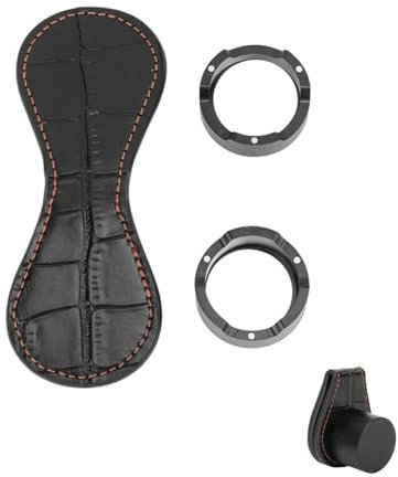 Topyond Porte-Craie De Billard De Poche Magnétique en Cuir Noir - Clip De Craie Pratique pour Queue De Billard Et Snooker - Accessoire De Billard élégant Et Fonctionnel
