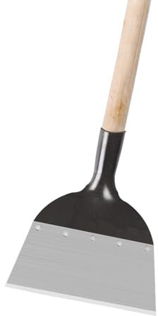 Pala de jardín cuadrada - Herramienta de jardinería resistente Pala de hielo | No incluye poste, acero al manganeso, herramienta de desmalezado agrícola para bordear el césped, plantar, cavar y elimin