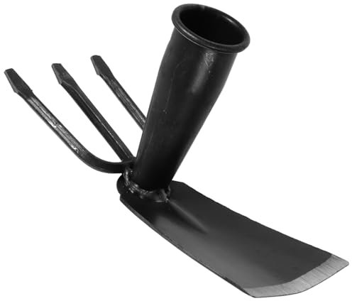 HOMSFOU Houe De Jardin Robuste avec Manche en Acier Au Carbone pour Désherber Creuser Et
